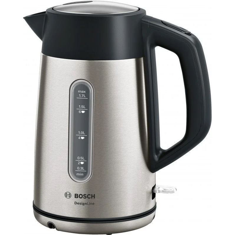 Bosch TWK4P440 czajnik elektryczny 1,7 l 2400 W Czarny, Stal nierdzewna (TWK4P440)-0