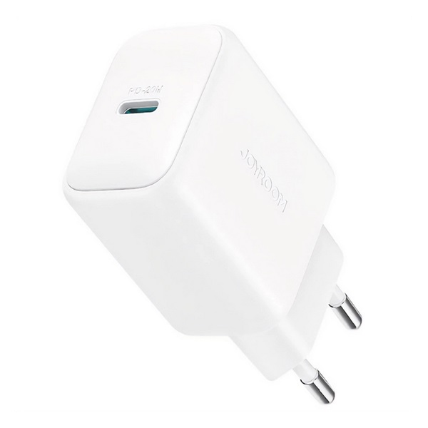 Ładowarka Joyroom Ładowarka Joyroom JR-TCF20 sieciowa USB-C PD 20W - biała + kabel USB-C / Lightning 1m (JR-TCF20_CL)-0