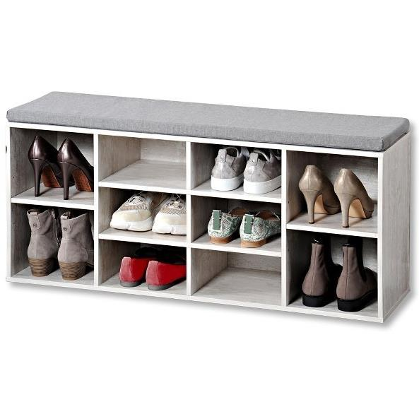 KESPER Cipőtartó állvány ülőkével, szürke (1593113)-0