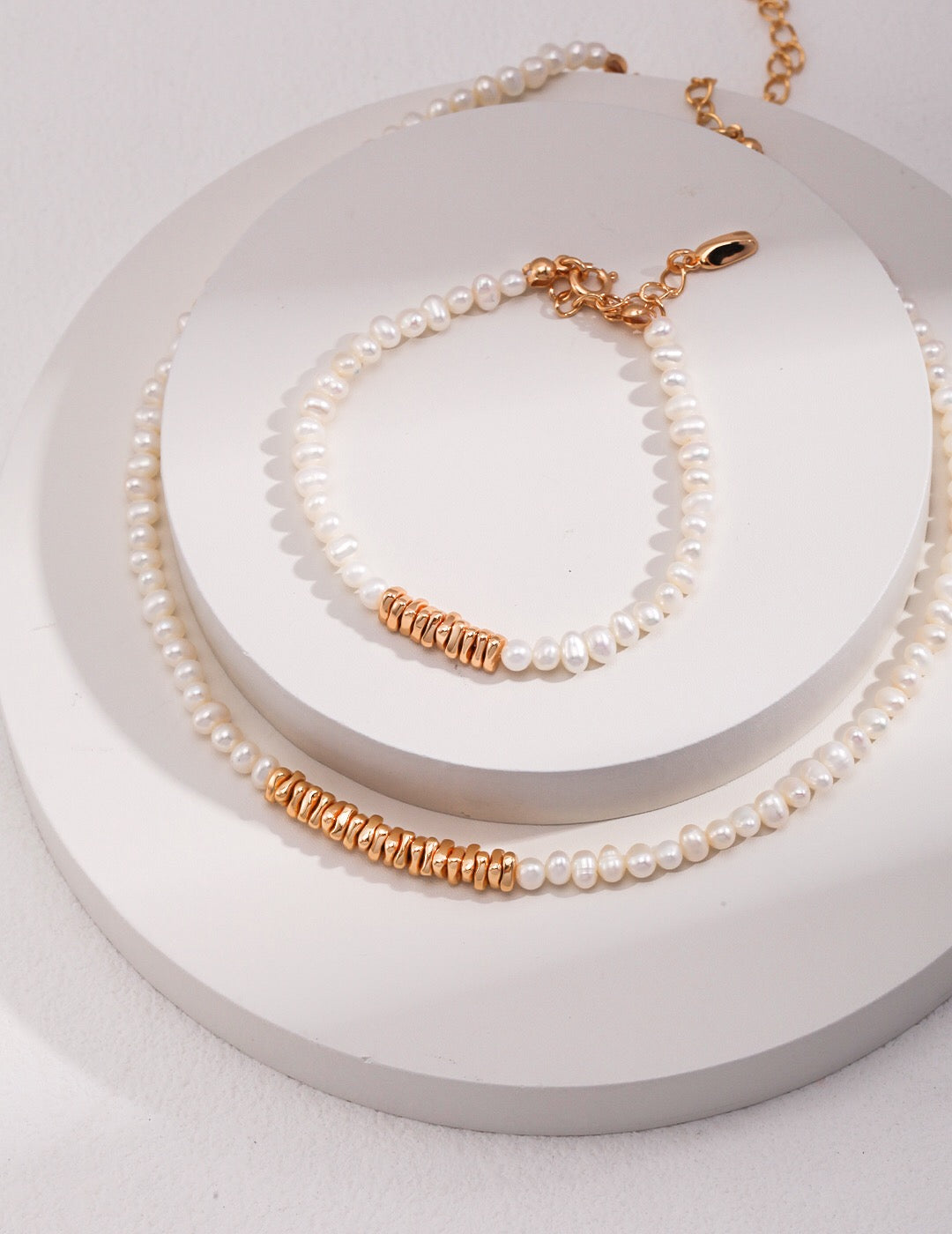 Natural Pearl Beaded Bracelet-3