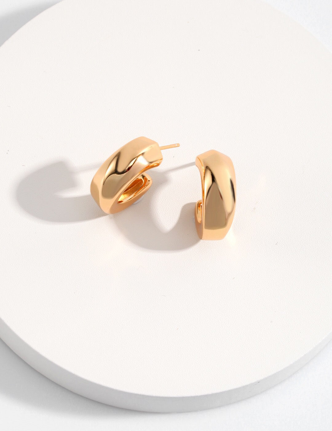 Chunky Hoop Statement Earrings-2