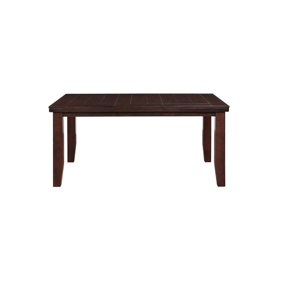 48" Dark Brown Solid Manufactured Wood Dining Table-1