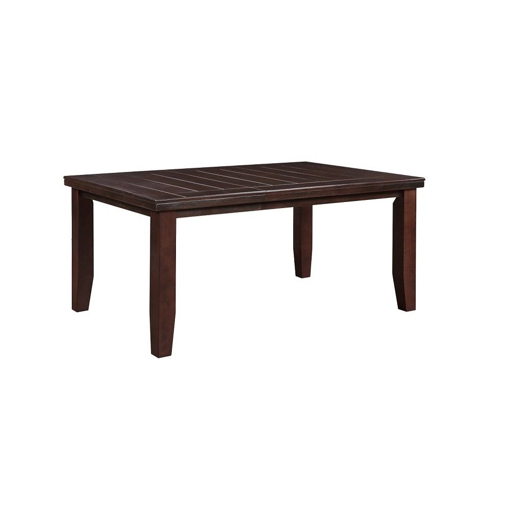 48" Dark Brown Solid Manufactured Wood Dining Table-2