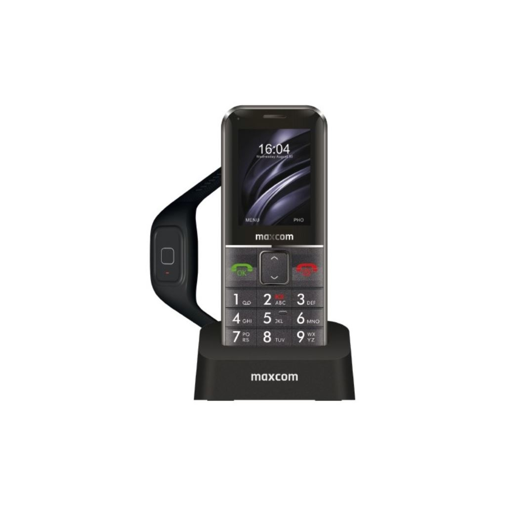 Мобилен телефон Maxcom MM735 Single SIM (GPS тракер)+ Гривна SOS IP67, Black (MM735)-0