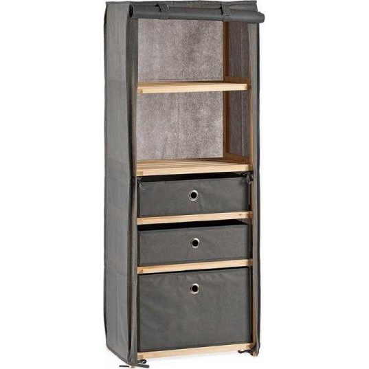 Bigbuy Home Regał Szary Drewno Materiał (28 x 113 x 42 cm) ( )-0