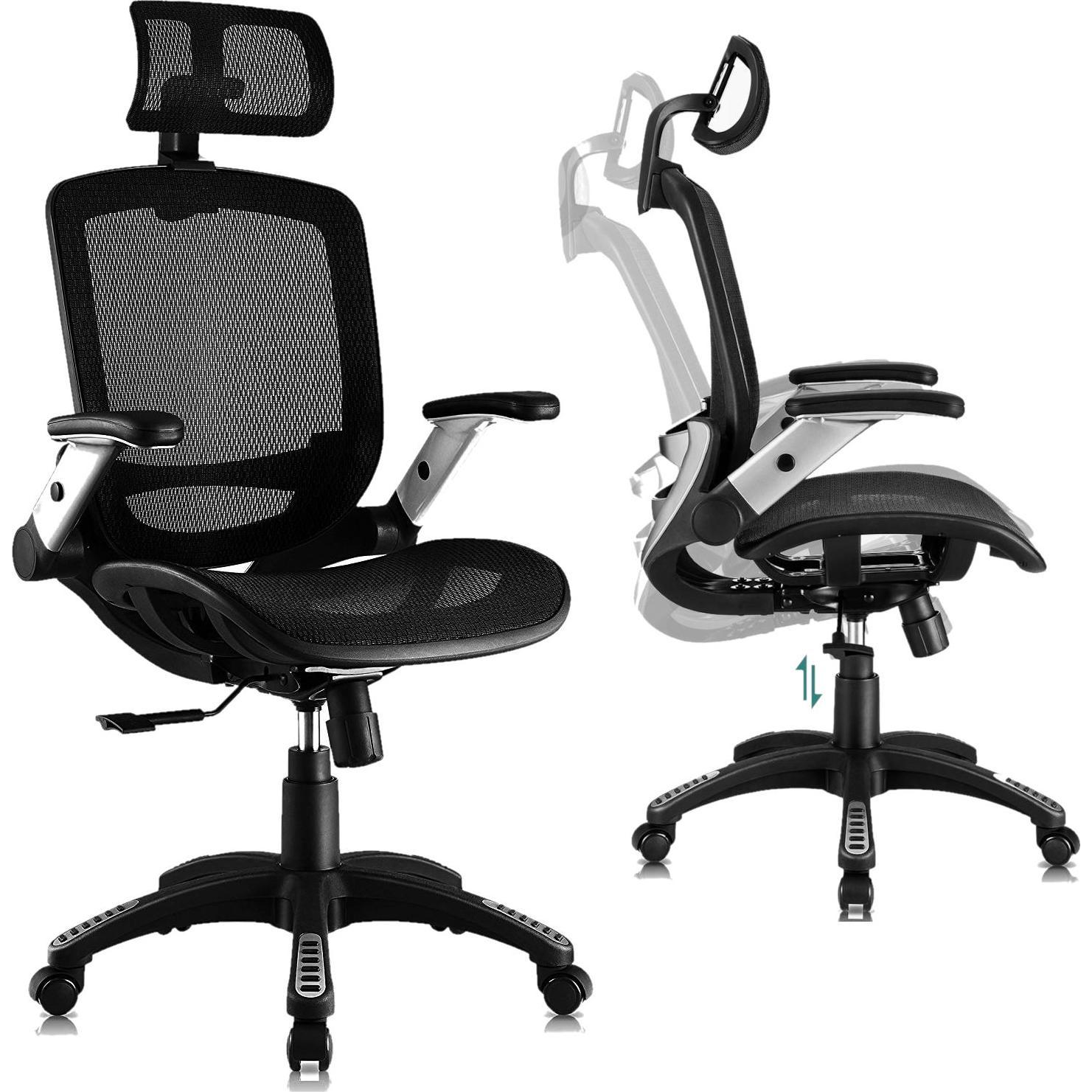 Krzesło biurowe Mozos Ergo-C Czarne (ERGO-C)-0