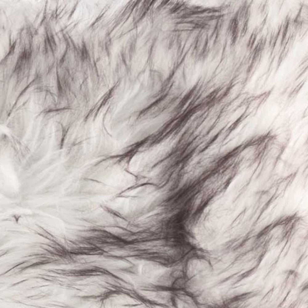 Set of Two 12" X 20" Chocolate Faux Fur Throw Pillow-3