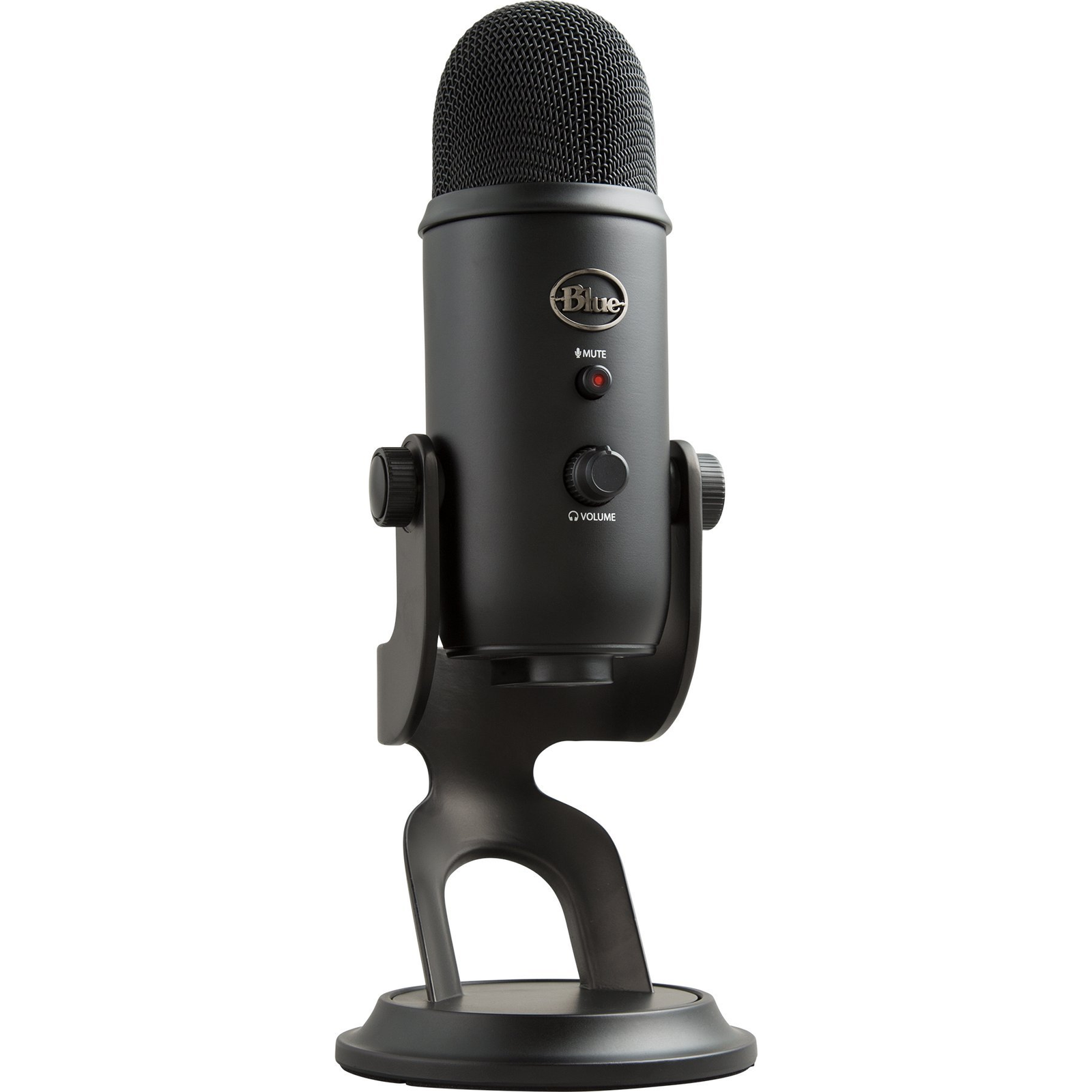 Microfon Profesional Blue Yeti USB, PC & Mac, Gaming, Podcast, Streaming, Recording, Multi-Pattern, Blackout (988-000229)-0