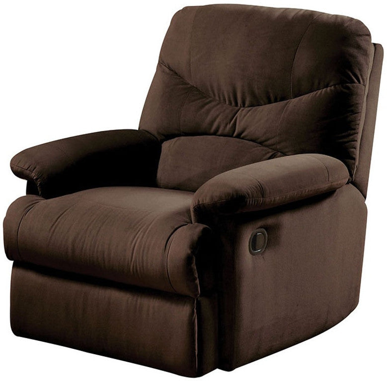 35" Chocolate Microfiber Recliner-2