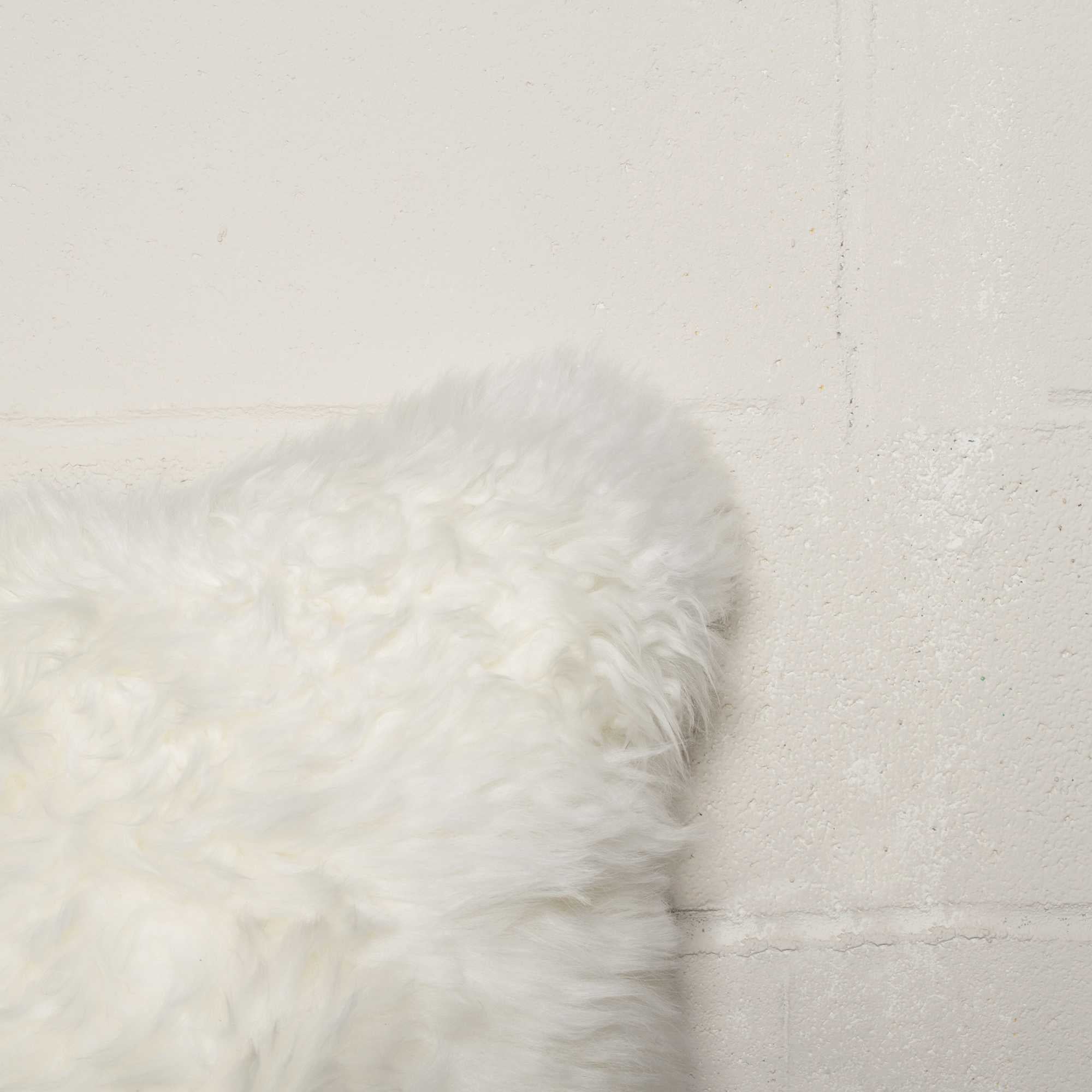 Set of Two 18" Natural Sheepskin Throw Pillows-5