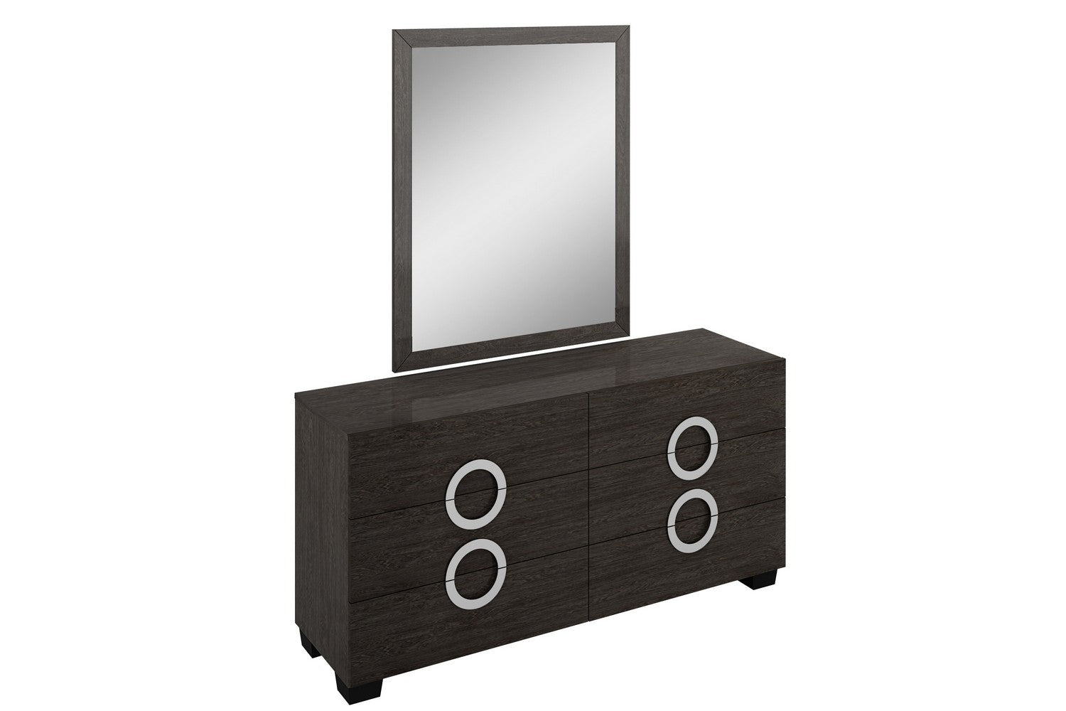 31" Refined Grey High Gloss Dresser-0