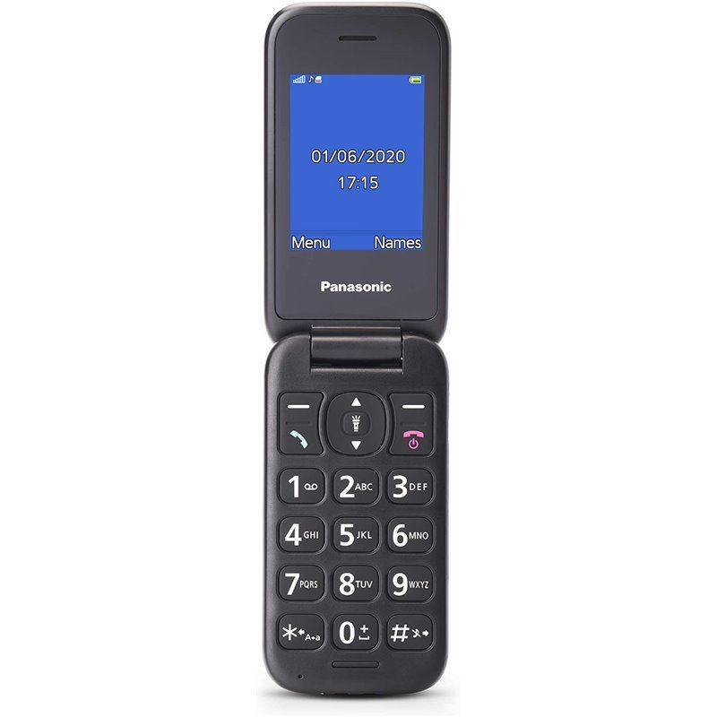 Telefon mobil, Panasonic KX-TU400EXR, Single SIM, 1GB RAM, Rosu, ideal pentru Seniori (KX-TU400EXR)-0
