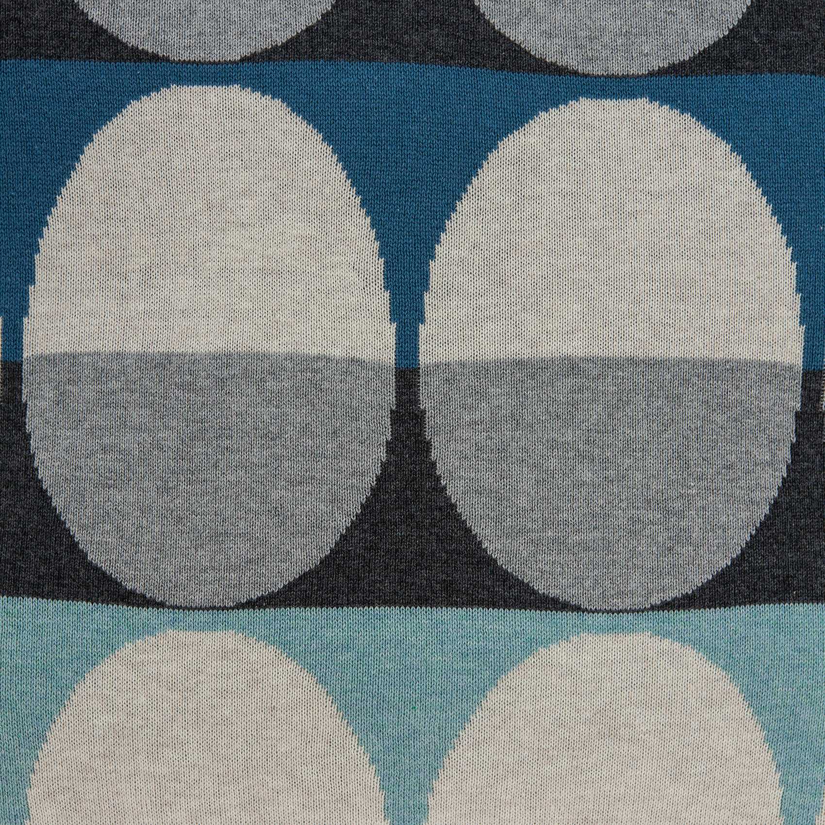 20" X 7" X 20" Transitional Gray And Blue Pillow Cover With Poly Insert-5