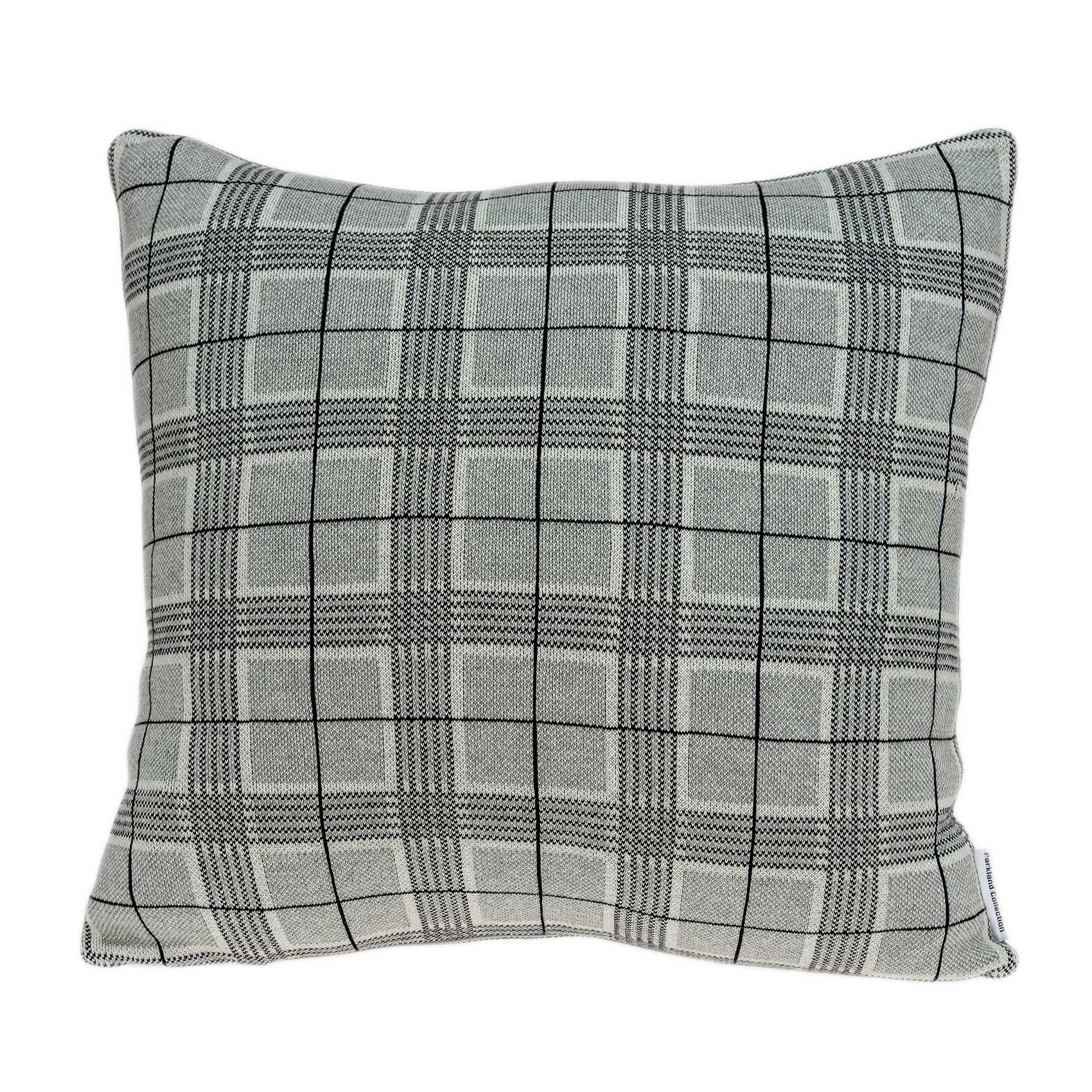 20" X 7" X 20" Transitional Gray Accent Pillow Cover With Poly Insert-1