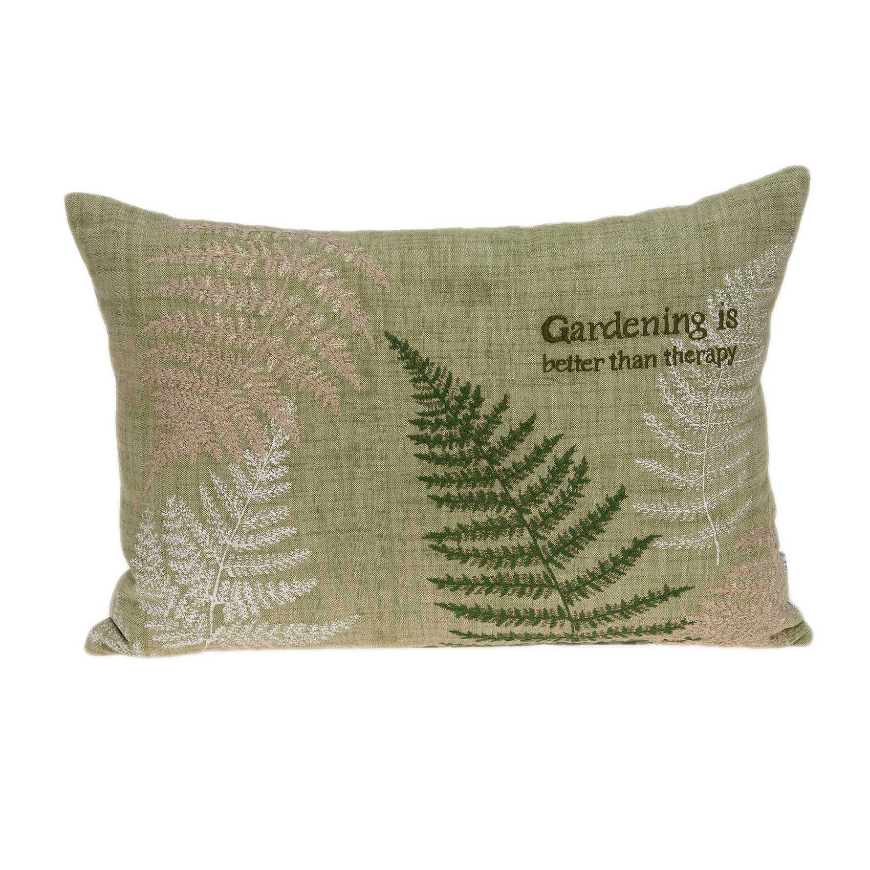 20" X 6" X 14" Tropical Green Pillow Cover With Poly Insert-1