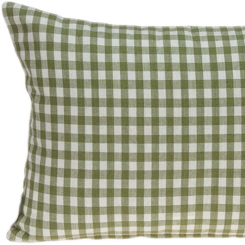 20" X 6" X 14" Tropical Green Pillow Cover With Poly Insert-6
