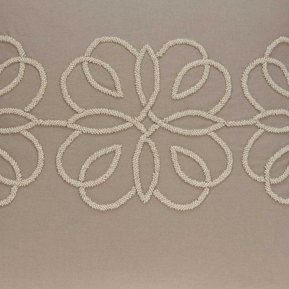 20" X 7" X 20" Stunning Transitional Tan Cotton Pillow Cover With Poly Insert-6