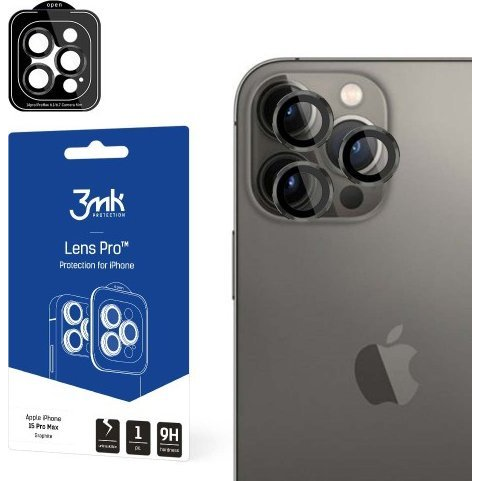 3mk Kameralencse védőfólia Pro Graphite Apple iPhone 15 Pro Max (3M005227)-0