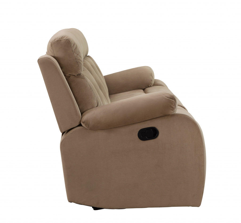 Two Piece Indoor Beige Microsuede Five Person Seating Set-3