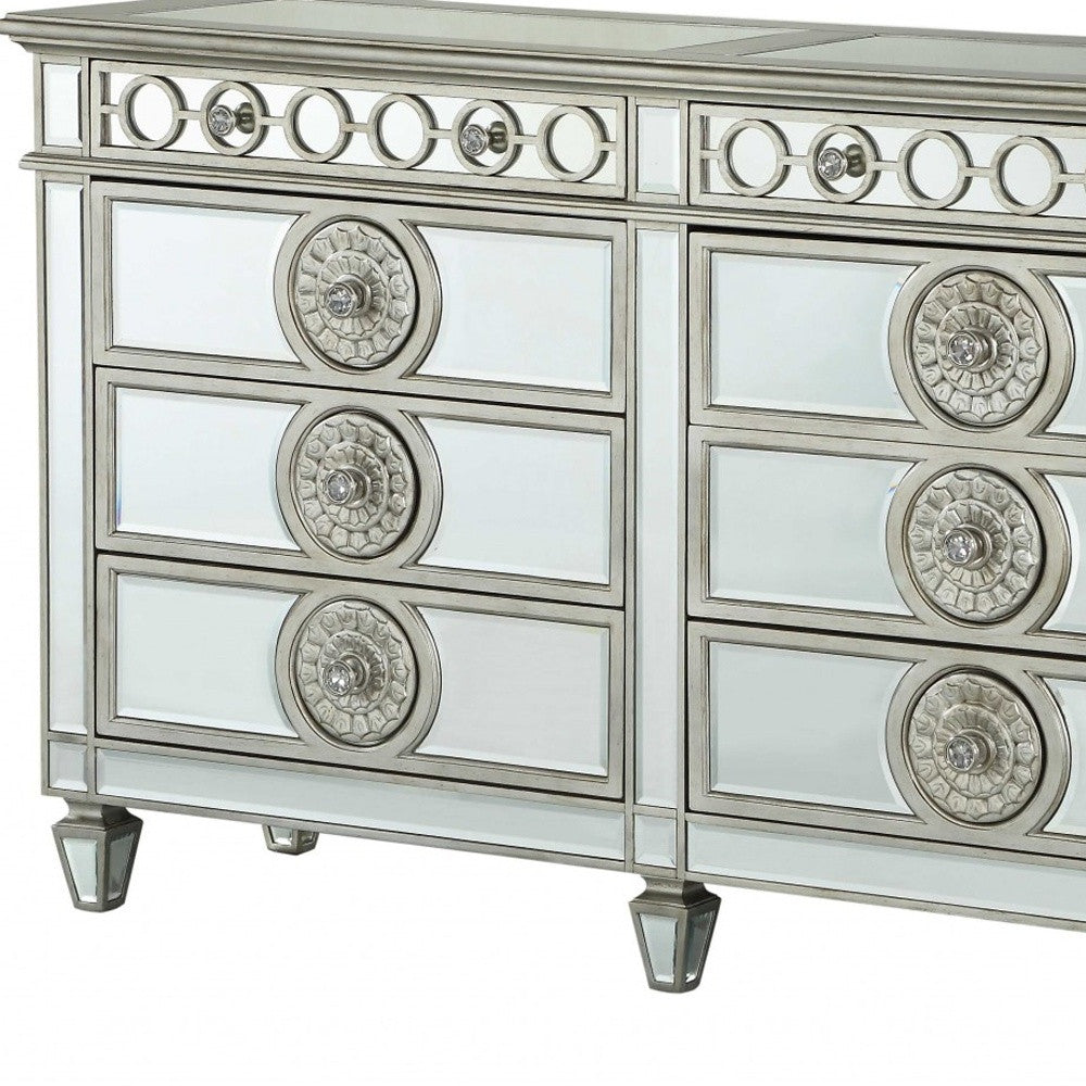 20" Gray Solid Wood Six Drawer Double Dresser-5