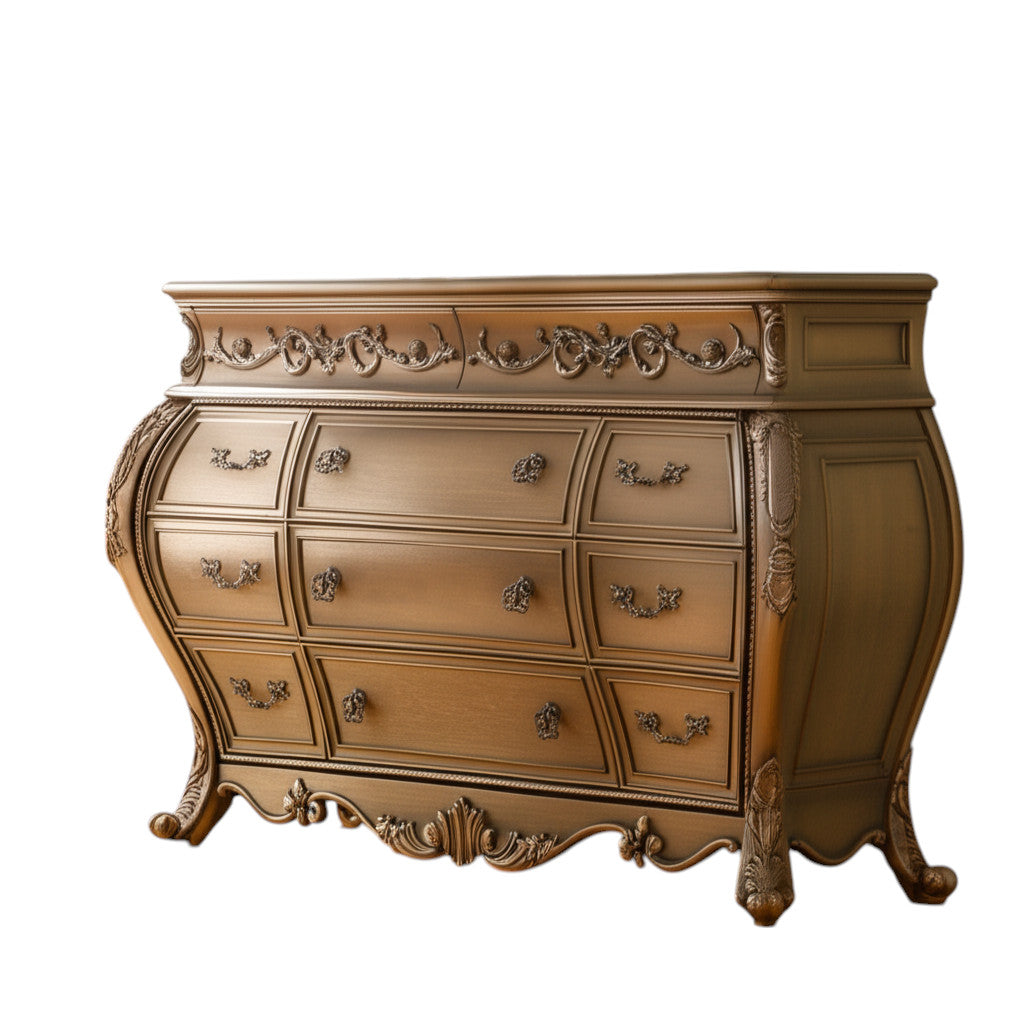 23" Brown Solid Wood Combo Dresser-1