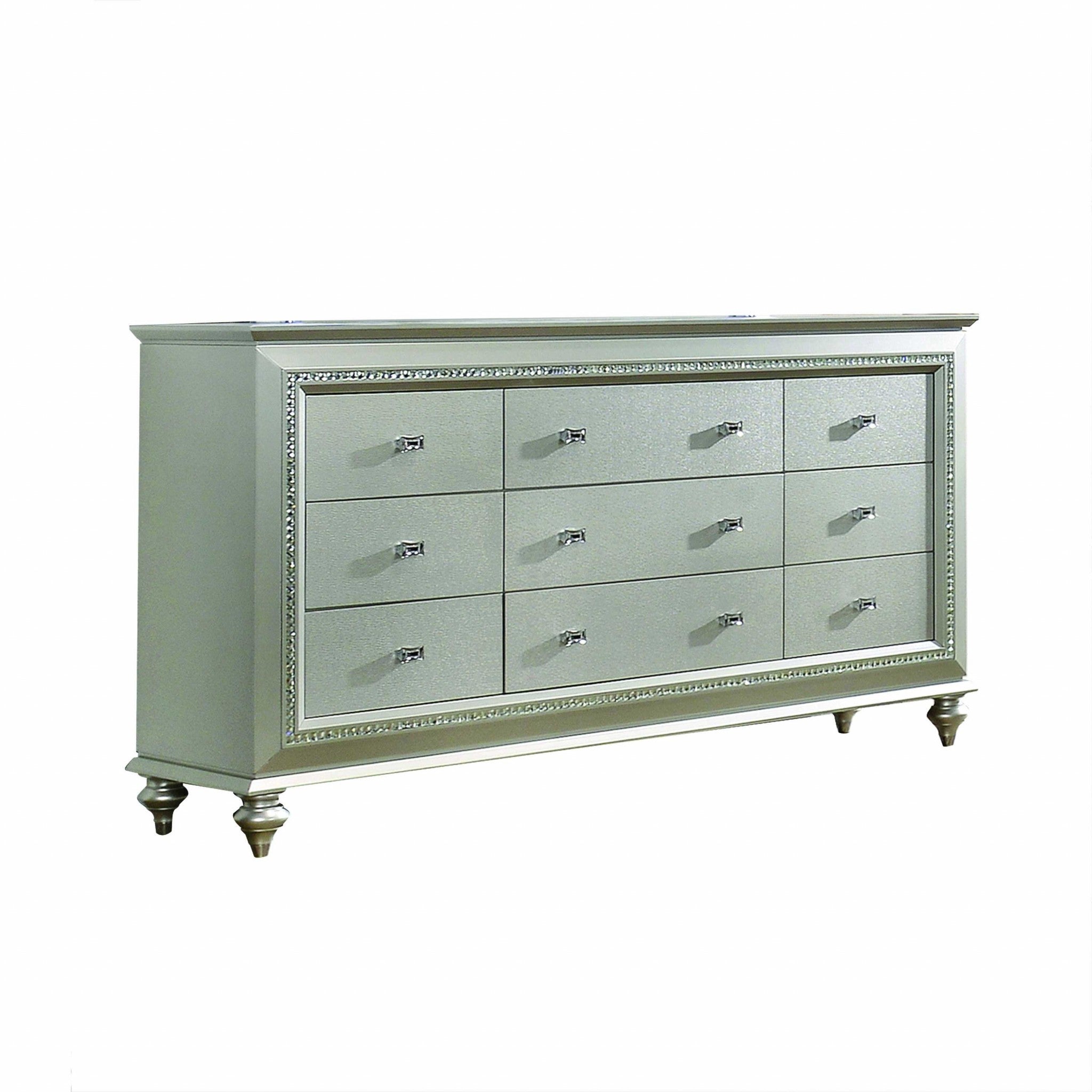 18" Champagne Solid Wood Double Dresser-1