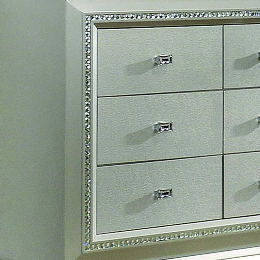 18" Champagne Solid Wood Double Dresser-4