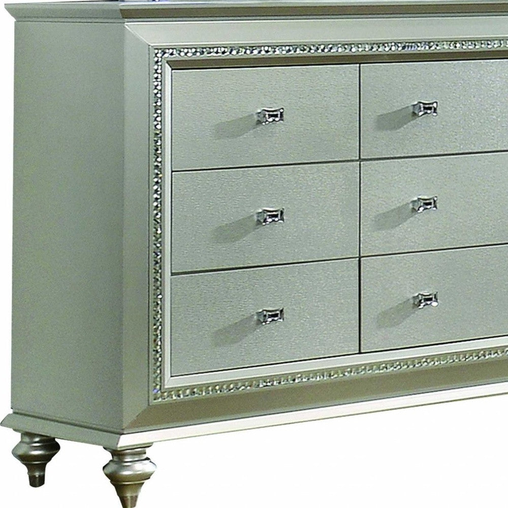18" Champagne Solid Wood Double Dresser-2