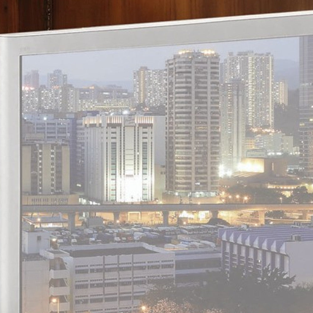 19" Brown Wood Cabinet Enclosed Storage Entertainment Center-1