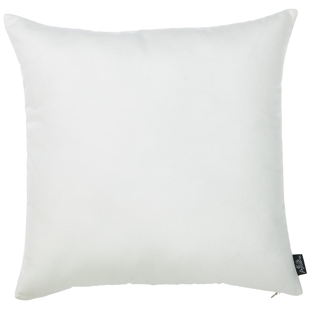 Set Of 2 Bright White Brushed Twill Decorative Throw Pillow Covers-0