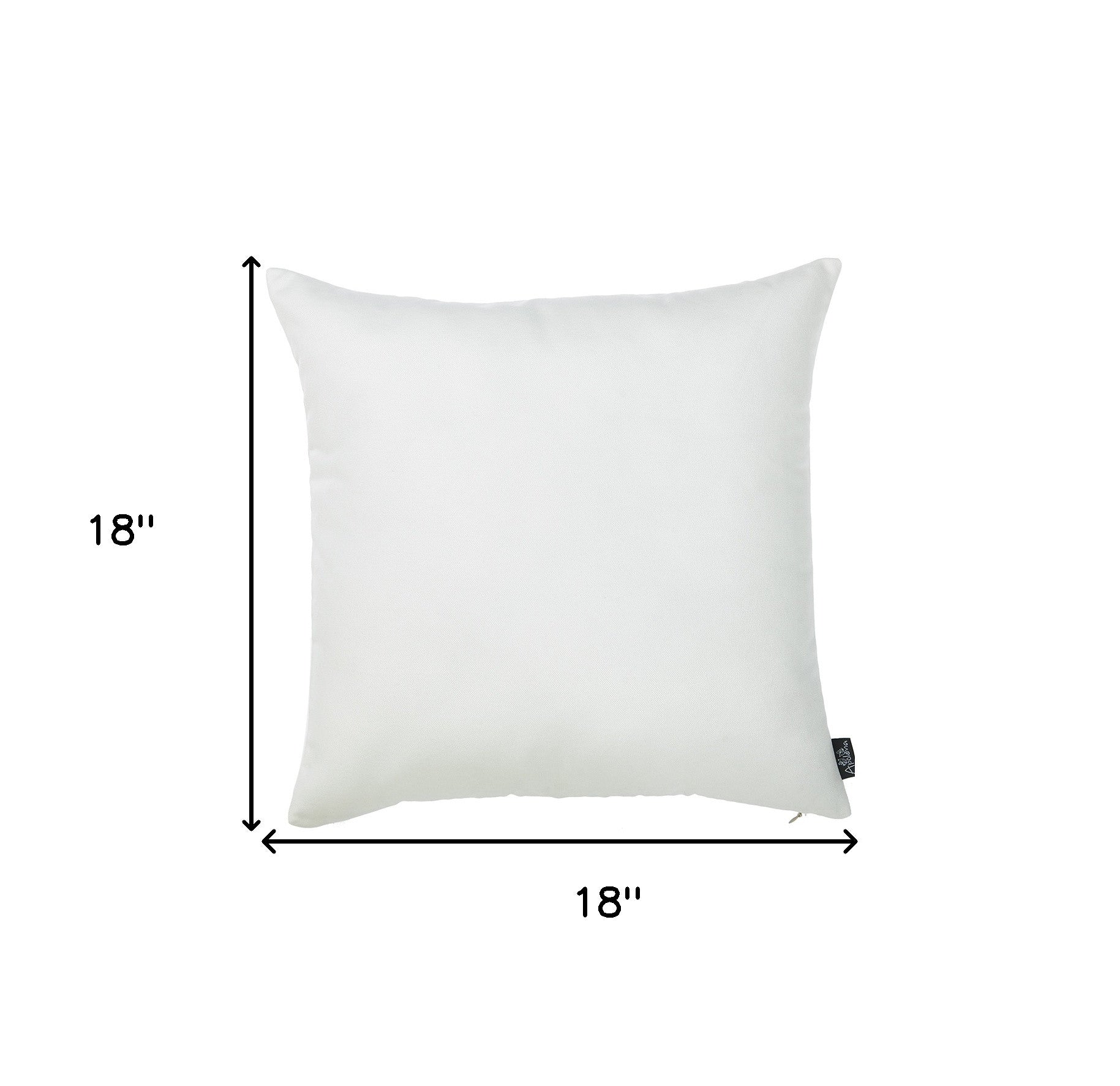 Set Of 2 Bright White Brushed Twill Decorative Throw Pillow Covers-5