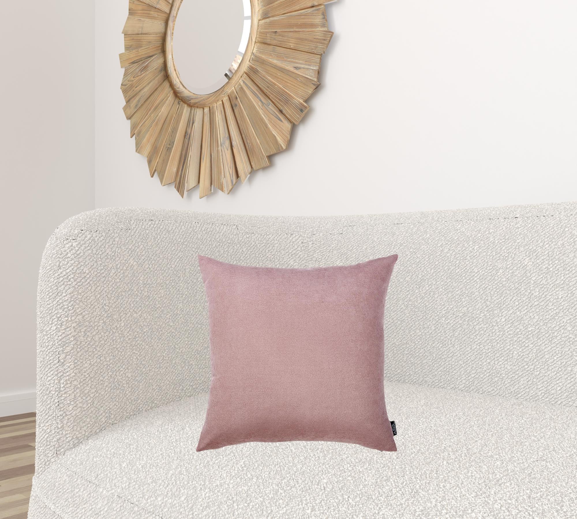 Set of Two 18" Mauve Pink Throw Pillow Covers-1