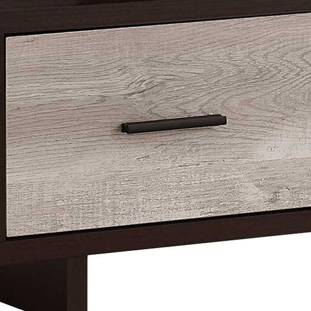 47" Wood Brown Cabinet Enclosed Storage TV Stand-4