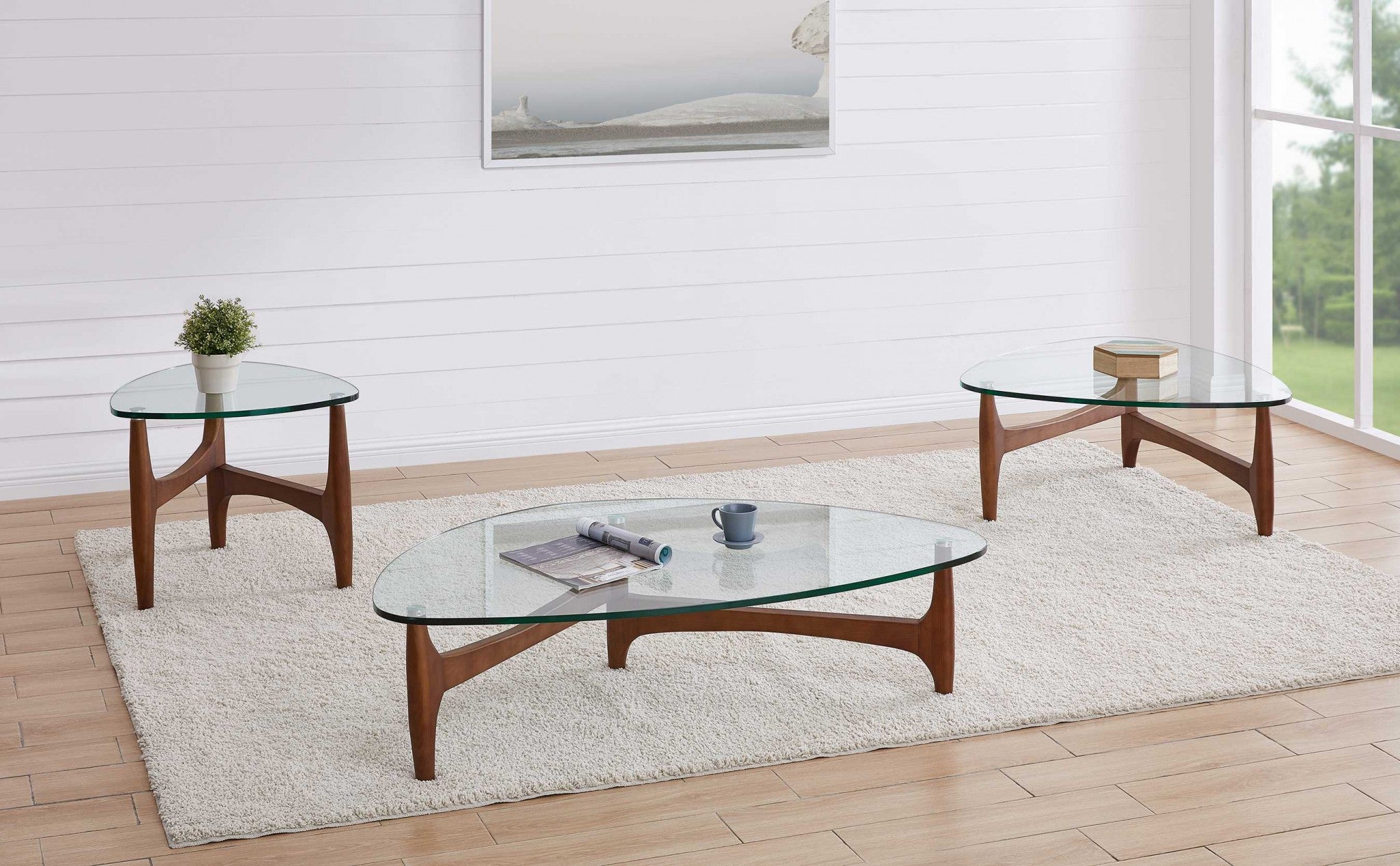 20" Clear Tempered Glass End Table-7