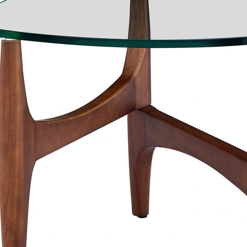 20" Clear Tempered Glass End Table-5