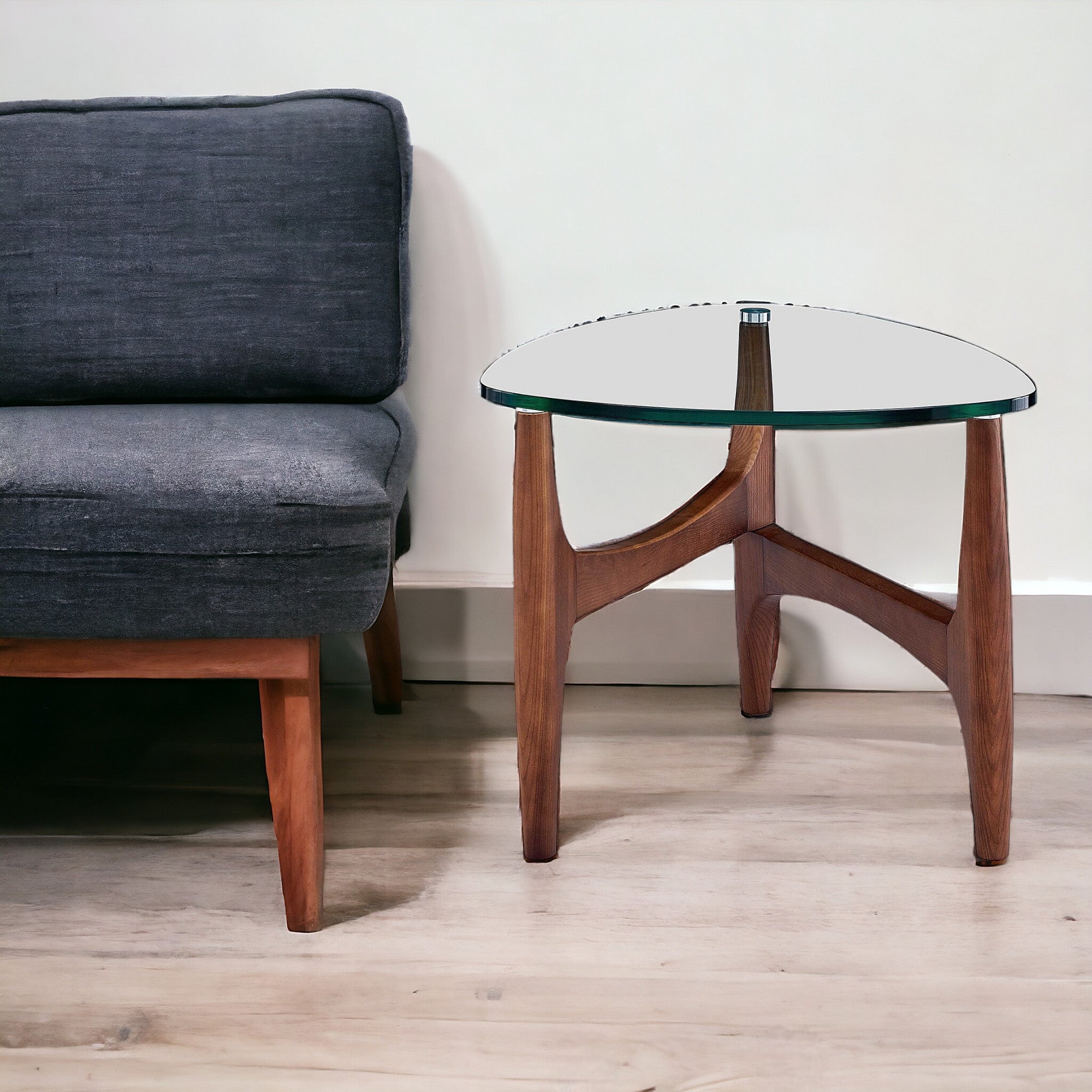 20" Clear Tempered Glass End Table-2