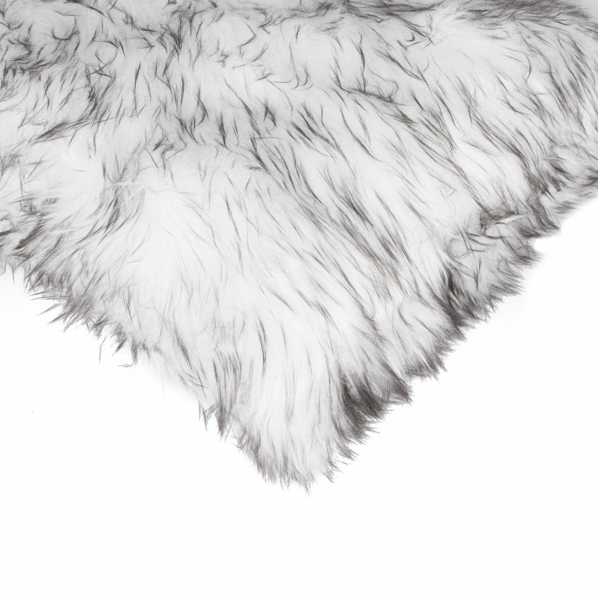18" X 18" X 5" Gradient Gray Faux Fur  2Pack Pillow-2
