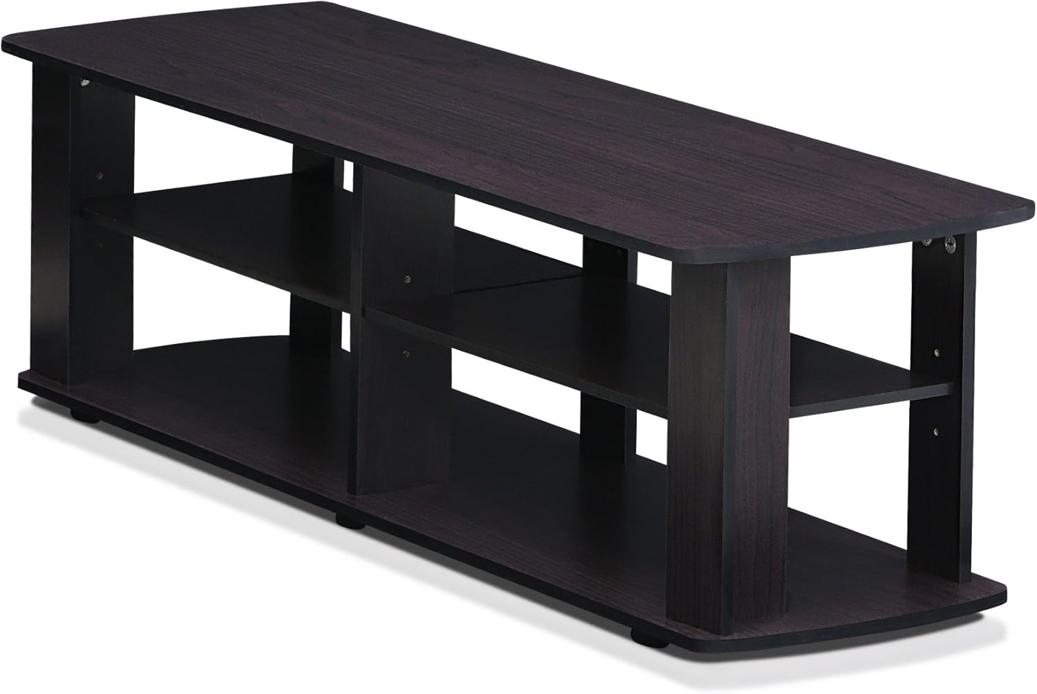 Nelly Dark Walnut Entertainment Center TV Stand 43.3W x 13.4H-2