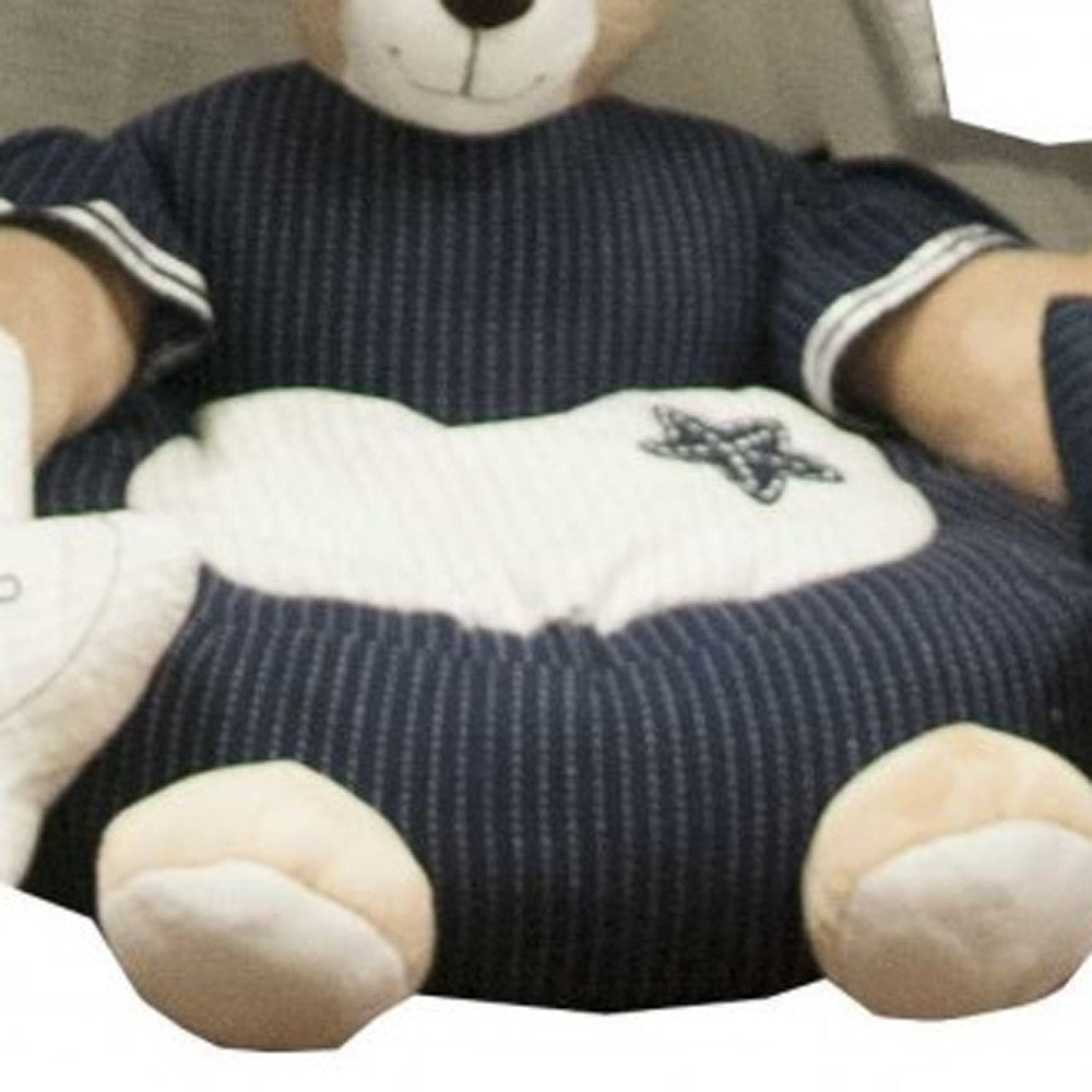 51 x 55 x 73 White and Blue Fabric Tent-2