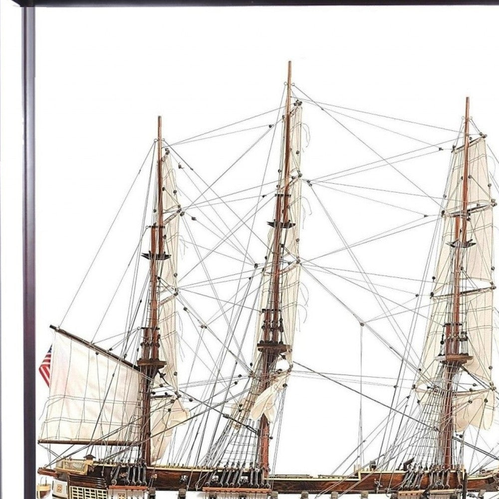 23" Dark Brown Glass Standard Display Stand-3