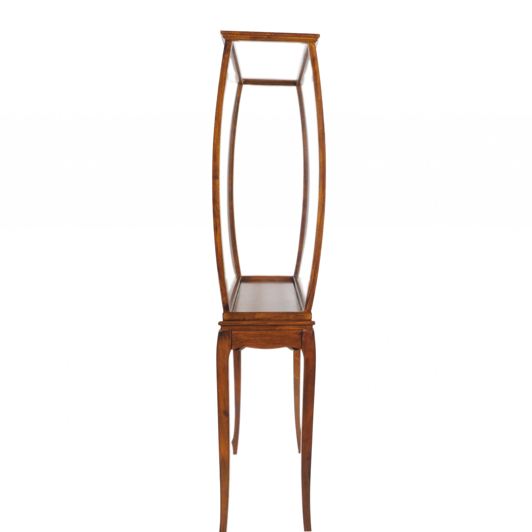 15" Brown And Clear Glass Standard Display Stand-4