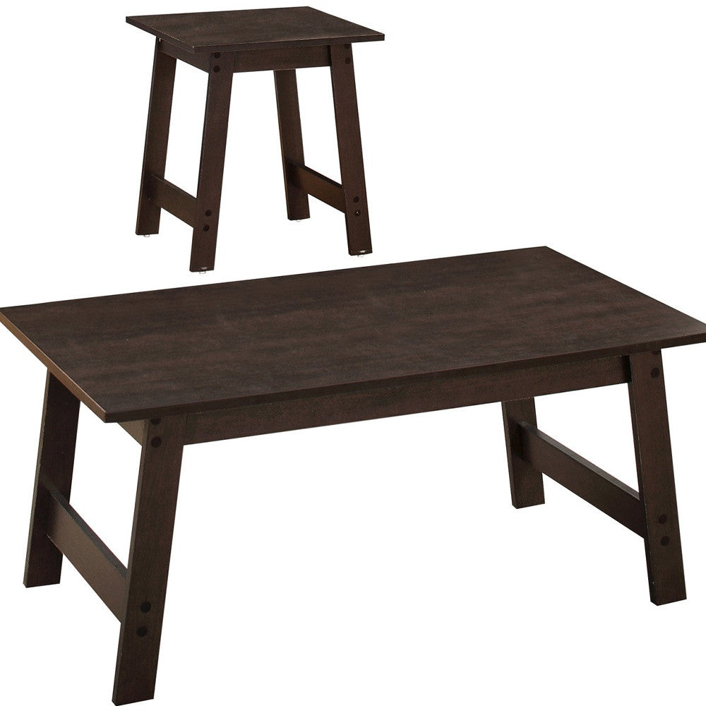 Set of Three 36" Espresso Coffee Table-2