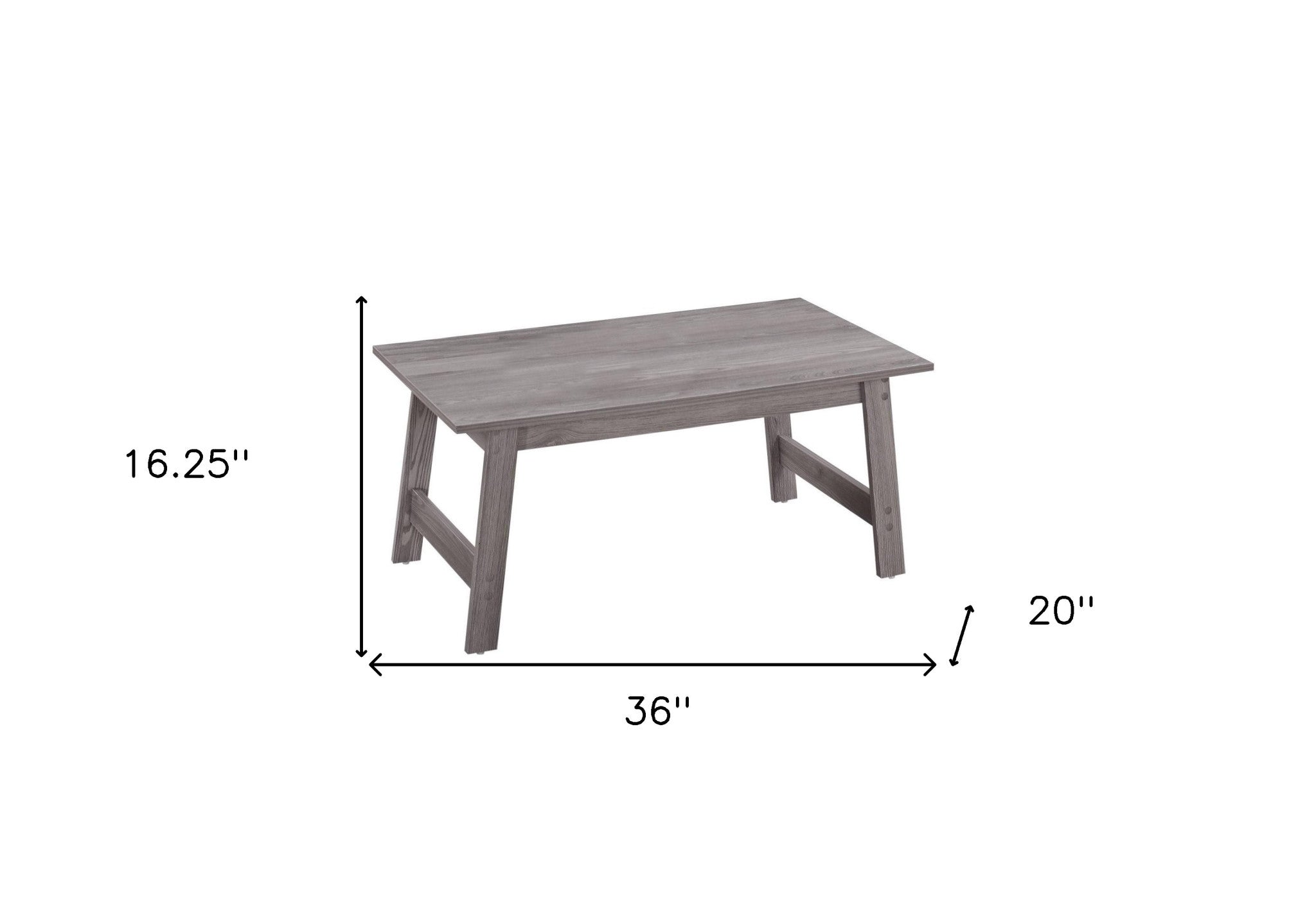 Set of Three 36" Gray Coffee Table-6