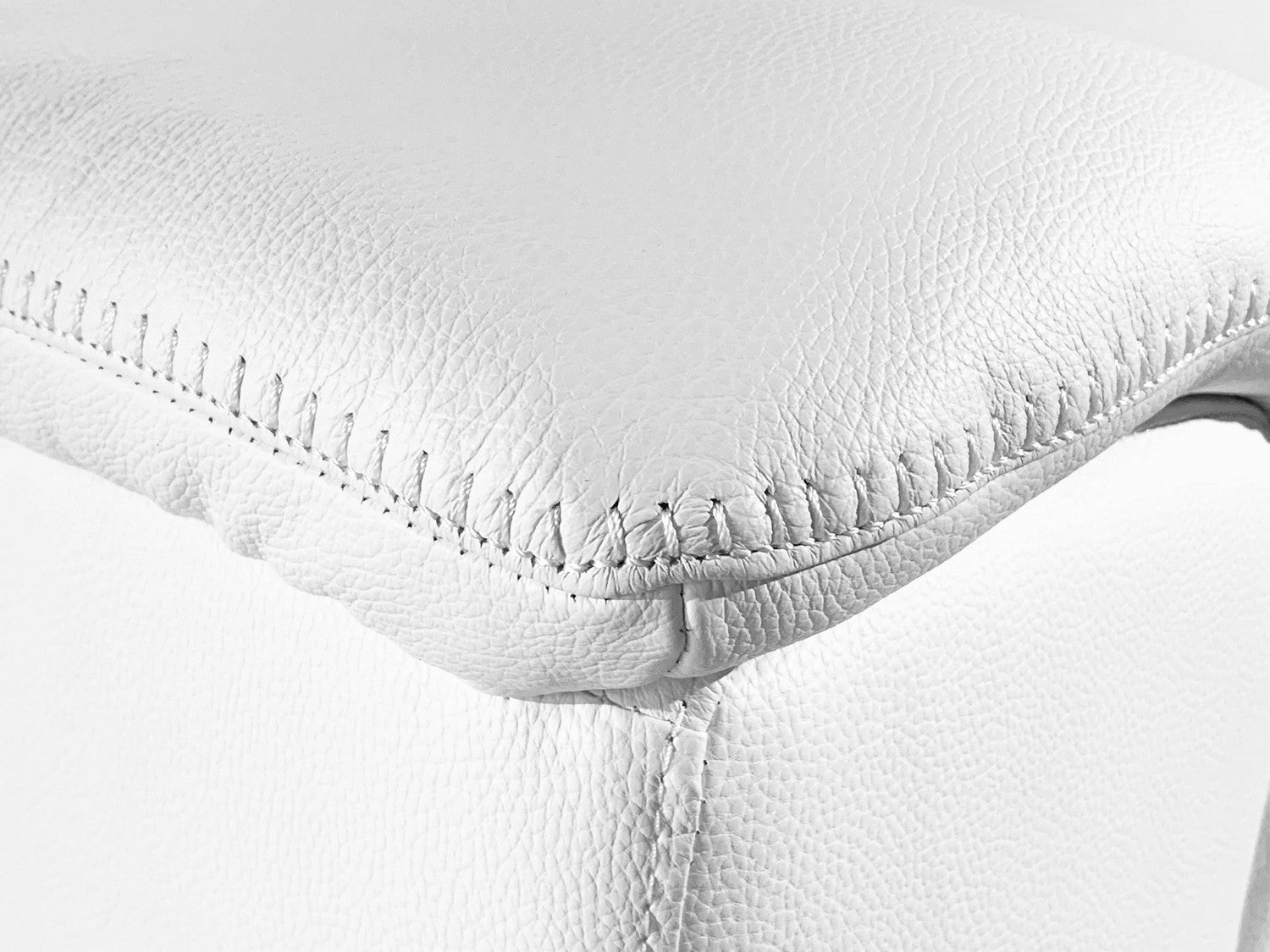 White Italian Leather Power Reclining U Shaped Eight Piece Corner Sectional With Console-3