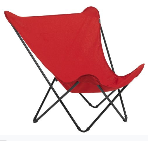 36" Red and Chrome Outdoor Camping Chair-1