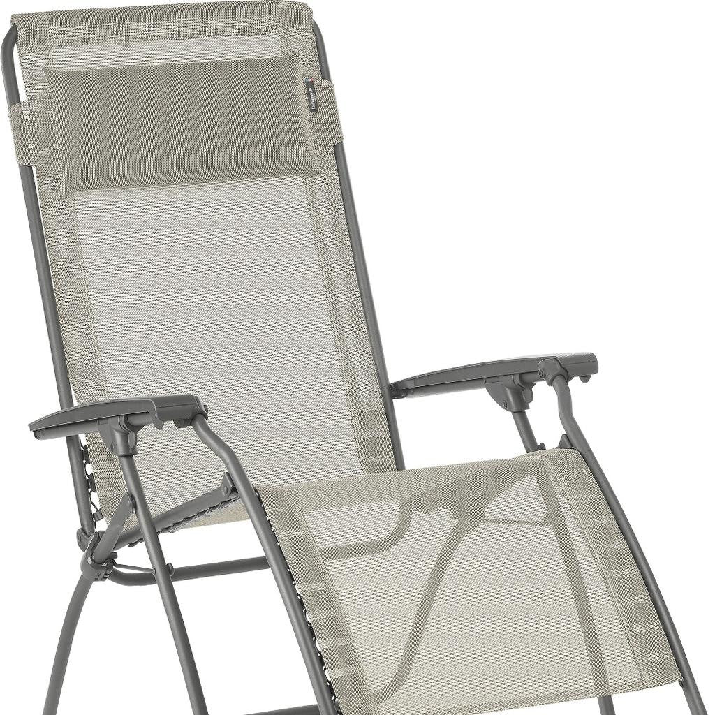 27" Gray Steel Outdoor Zero Gravity Chair-3