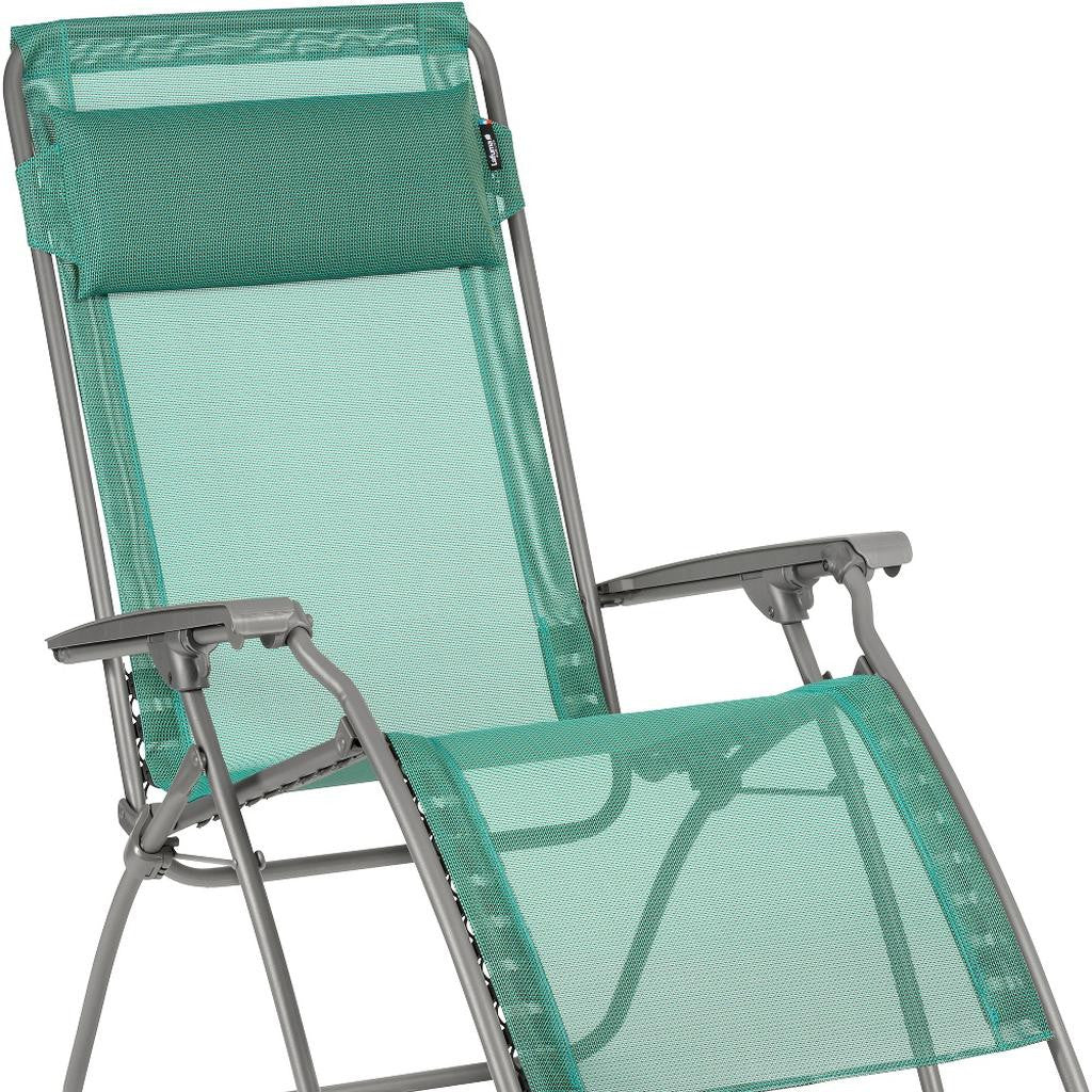 27" Green Metal Outdoor Zero Gravity Chair with Green Cushion-2