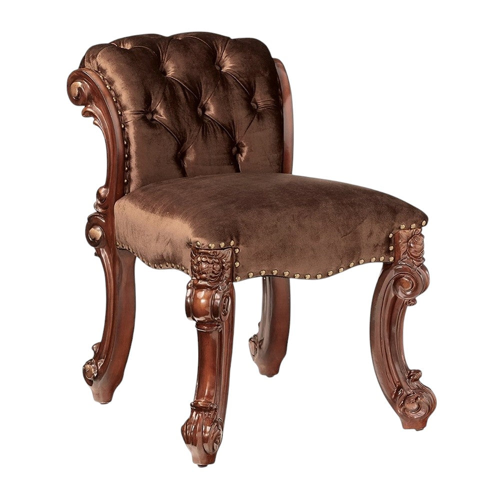 18" Solid Manufactured Wood and Fabric Bar Chair-2