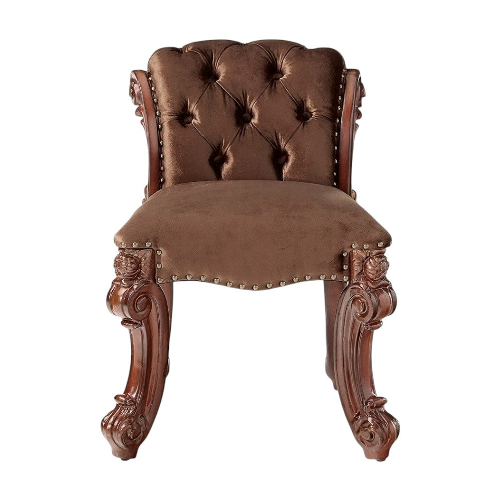 18" Solid Manufactured Wood and Fabric Bar Chair-3