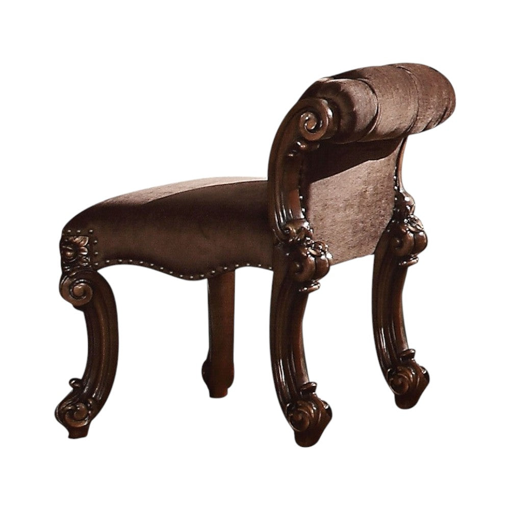 18" Solid Manufactured Wood and Fabric Bar Chair-4